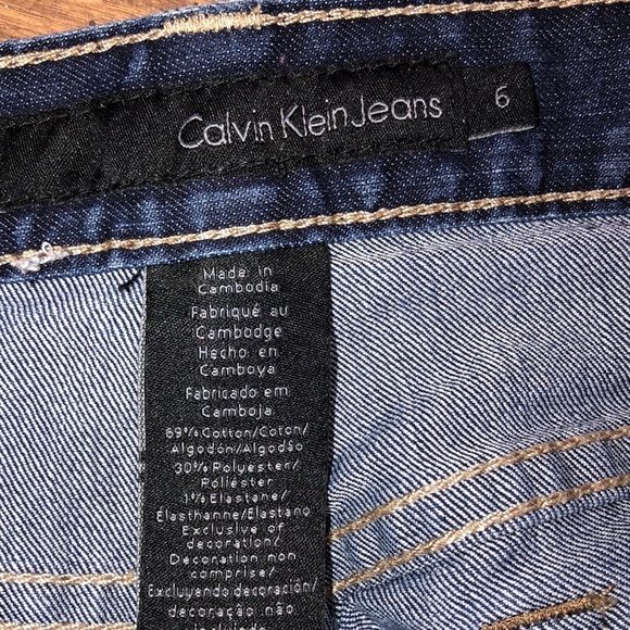 VINTAGE Calvin Klein size 6 flare jeans - Picture 5 of 7